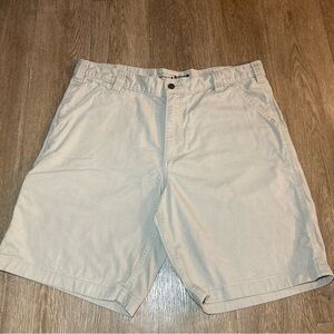 Carhartt Rugged Flex Relaxed Fit Canvas Utility Work Shorts Men's Size 36 Beige